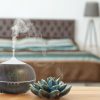 BEST SELLING OCO Life Dark Wood Grain Ultrasonic Diffuser 400ml with 2 Organic Oil Blends reAwaken 10ml & Breathe 10ml - Image 2
