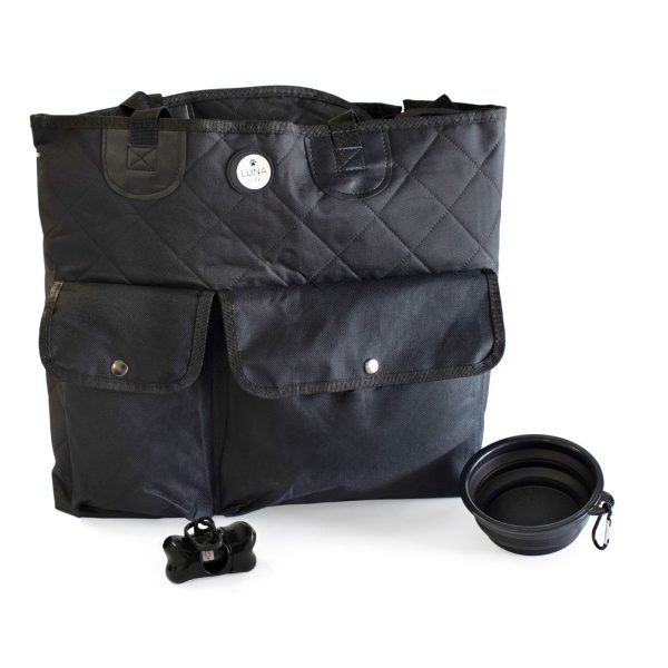 LUNA Life Premium Back Seat Car Cover with Poo bags & Water Bowl - Image 2